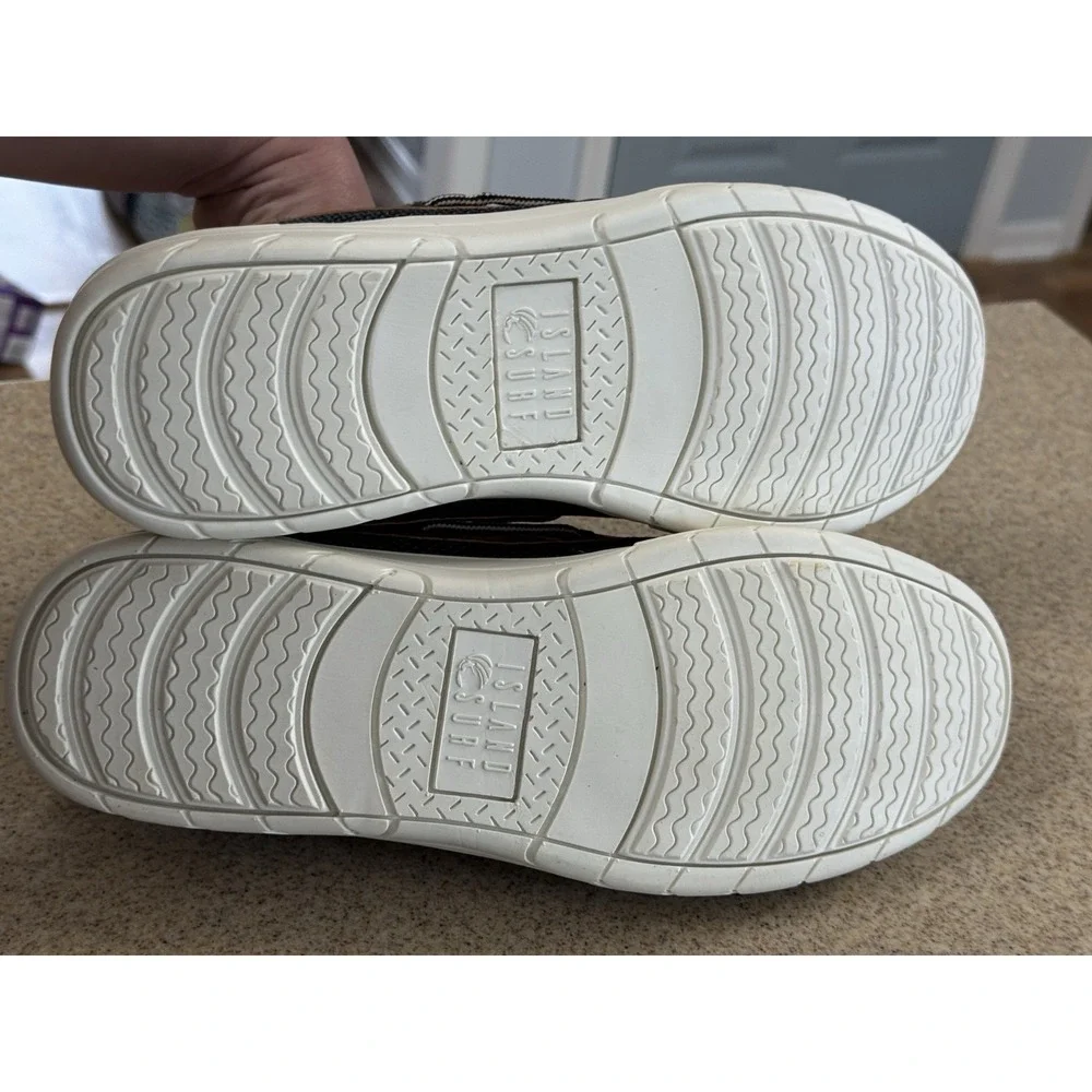 Island Surf Surflite RFT Green Brown Deck Boat Shoes Size 12 Sail Lite